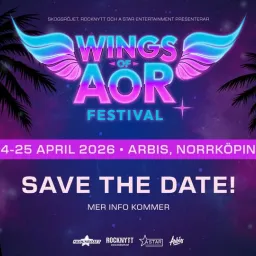Featured image for article: New Swedish AOR Festival Takes Flight – Wings of AOR Lands in Norrköping, April 2026