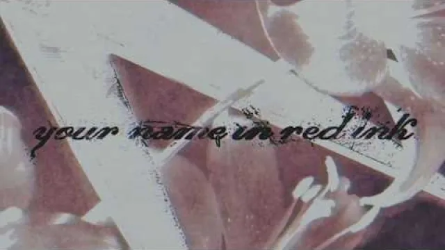 From First To Last - Your Name In Red Ink