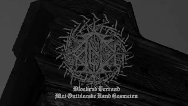 Bloedend Verraad Met Ontvleesde Hand Gesmeten